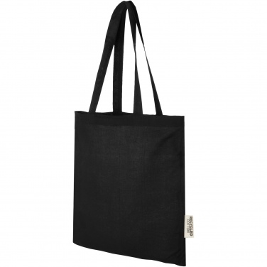 Logo trade promotional gifts image of: Madras 140 g/m2 GRS recycled cotton tote bag 7L