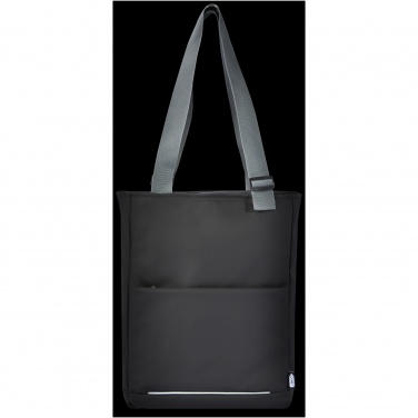 Logo trade promotional gifts picture of: Aqua 14" GRS recycled water resistant laptop tote bag 14L