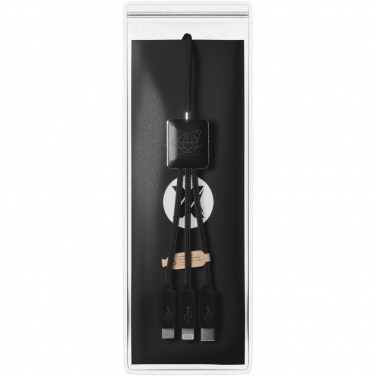 Logotrade promotional gift picture of: SCX.design C45 5-in-1 rPET charging cable with data transfer