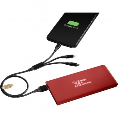 Logo trade corporate gift photo of: SCX.design P15 light-up 5000 mAh power bank