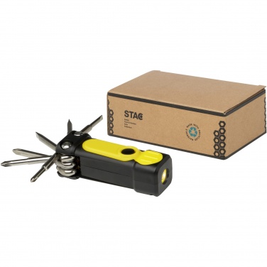 Logo trade advertising products picture of: Octo 8-in-1 RCS recycled plastic screwdriver set with torch