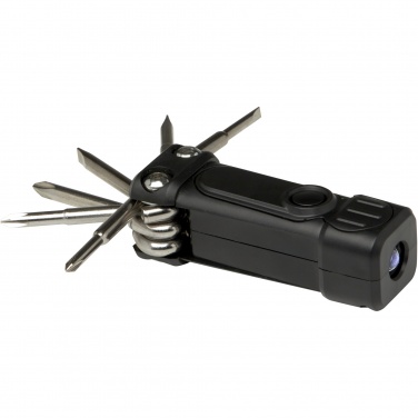 Logo trade corporate gift photo of: Octo 8-in-1 RCS recycled plastic screwdriver set with torch