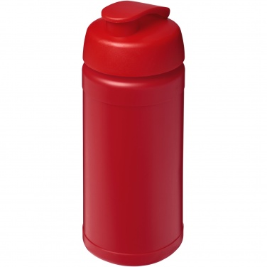 Logotrade promotional item picture of: Baseline 500 ml recycled sport bottle with flip lid