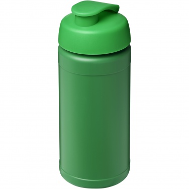 Logotrade promotional giveaway image of: Baseline 500 ml recycled sport bottle with flip lid