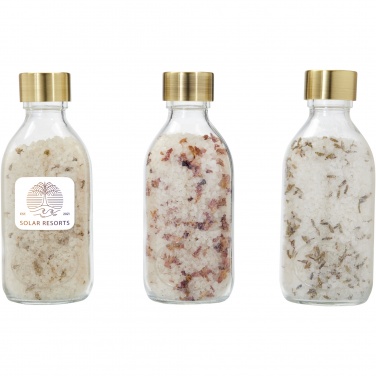 Logo trade promotional items image of: Wellmark Just Relax 3-piece 200 ml bath salt gift set