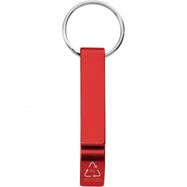 Logotrade promotional gift picture of: Tao RCS recycled aluminium bottle and can opener with keychain 