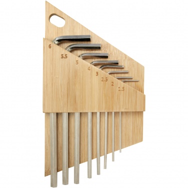 Logotrade business gifts photo of: Allen bamboo hex key tool set