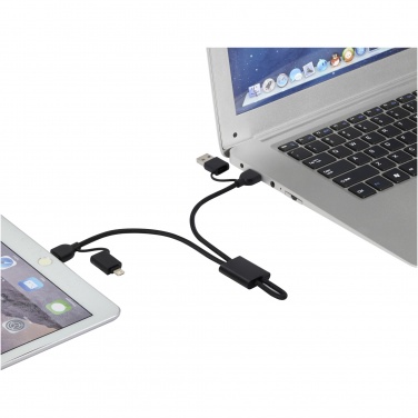 Logo trade promotional giveaways picture of: Connect 6-in-1 RCS recycled aluminium 45W quick charge & data transfer cable