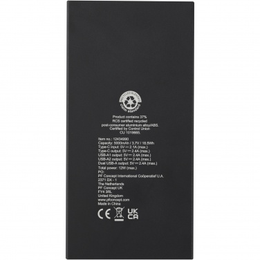 Logotrade corporate gifts photo of: Connect 5000 mAh recycled aluminium power bank 