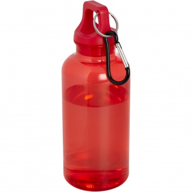 Logotrade promotional items photo of: Oregon 400 ml RCS certified recycled plastic water bottle with carabiner