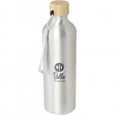 Logo trade promotional products image of: Malpeza 770 ml RCS certified recycled aluminium water bottle