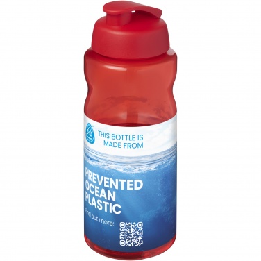 Logo trade corporate gifts image of: H2O Active® Eco Big Base 1 litre flip lid sport bottle