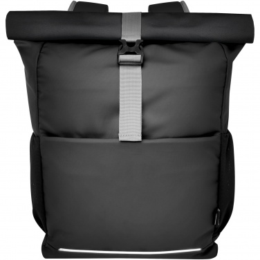 Logotrade promotional gift picture of: Aqua 15" GRS recycled water resistant roll-top bike bag 20L