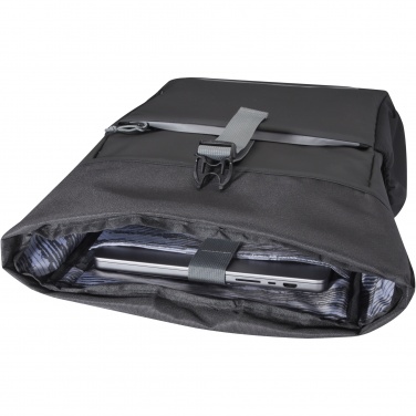 Logo trade promotional gifts picture of: Aqua 15" GRS recycled water resistant roll-top bike bag 20L