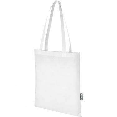 Logo trade promotional items image of: Zeus GRS recycled non-woven convention tote bag 6L