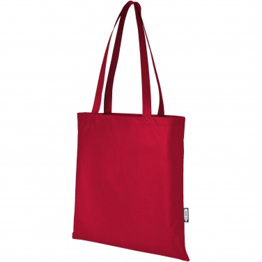 Logo trade promotional giveaway photo of: Zeus GRS recycled non-woven convention tote bag 6L
