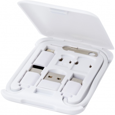 Logo trade business gift photo of: Savvy recycled plastic modular charging cable with phone holder