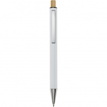 Logo trade promotional gifts picture of: Cyrus recycled aluminium ballpoint pen (blue ink)