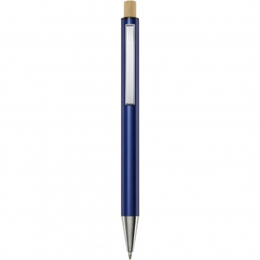 Logo trade business gift photo of: Cyrus recycled aluminium ballpoint pen (blue ink)