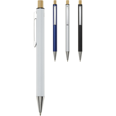 Logotrade promotional products photo of: Cyrus recycled aluminium ballpoint pen (black ink)