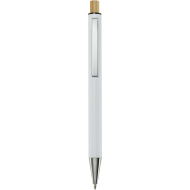 Logo trade corporate gift photo of: Cyrus recycled aluminium ballpoint pen (black ink)