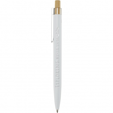 Logo trade promotional products image of: Nooshin recycled aluminium ballpoint pen  (blue ink)