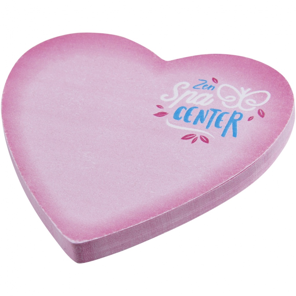 Logotrade corporate gift picture of: Sticky-Mate® heart-shaped recycled sticky notes