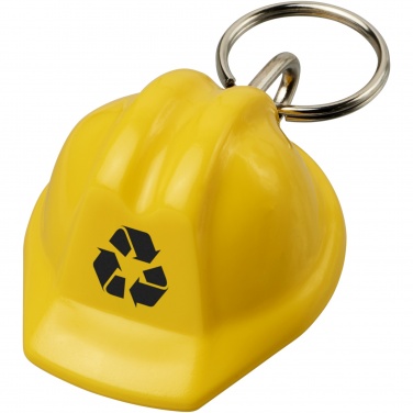 Logo trade corporate gift photo of: Kolt hard hat-shaped recycled keychain