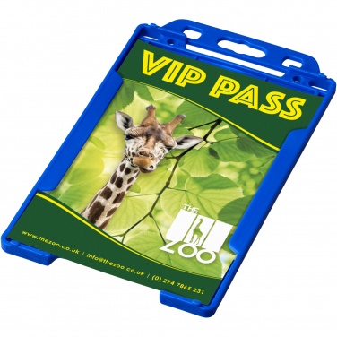 Logo trade promotional item photo of: Pierre recycled plastic card holder 