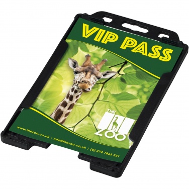 Logo trade advertising products image of: Pierre recycled plastic card holder 