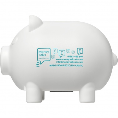 Logotrade advertising product image of: Oink recycled plastic piggy bank