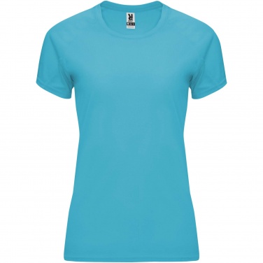Logo trade advertising products image of: Bahrain short sleeve women's sports t-shirt
