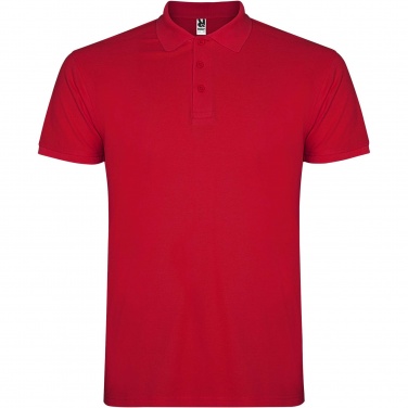 Logo trade promotional giveaways image of: Star short sleeve men's polo