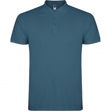 Logo trade promotional giveaways image of: Star short sleeve men's polo