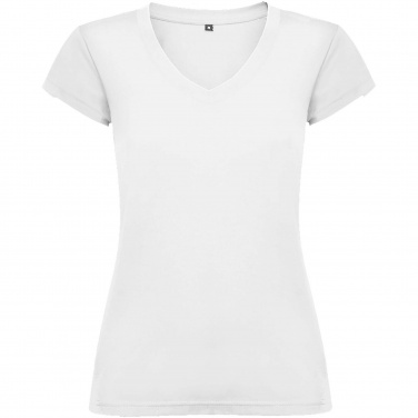 Logo trade advertising products picture of: Victoria short sleeve women's v-neck t-shirt