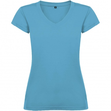 Logo trade corporate gifts picture of: Victoria short sleeve women's v-neck t-shirt