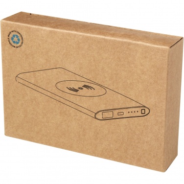 Logo trade promotional giveaways picture of: Juice 4000 mAh Type-C recycled aluminium wireless power bank 