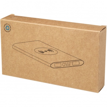 Logo trade promotional gift photo of: Juice 8000 mAh Type-C recycled aluminium wireless power bank