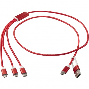 Logotrade promotional merchandise picture of: Versatile 5-1 recycled aluminium charging cable
