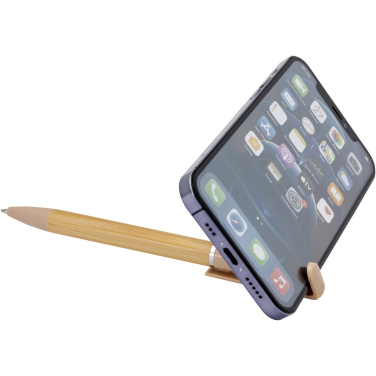 Logo trade promotional merchandise image of: Delfina phone holder pen