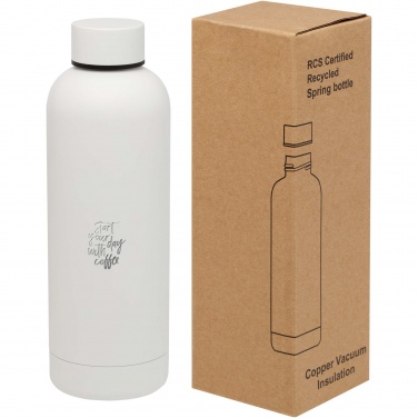 Logo trade promotional items picture of: Spring 500 ml RCS certified recycled stainless steel copper vacuum insulated bottle