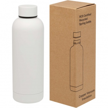 Logo trade promotional giveaways picture of: Spring 500 ml RCS certified recycled stainless steel copper vacuum insulated bottle