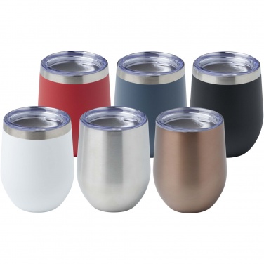 Logo trade corporate gifts image of: Corzo 350 ml RCS certified recycled stainless steel copper vacuum insulated cup