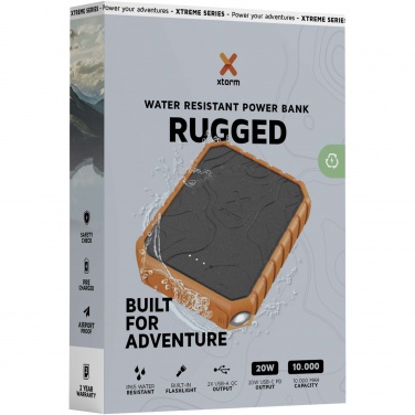Logo trade promotional product photo of: Xtorm XR201 Xtreme 10.000 mAh 20W QC3.0 waterproof rugged power bank with torch