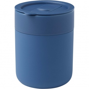 Logo trade promotional gifts picture of: Java 330 ml ceramic tumbler with silicone wrap and plastic lid