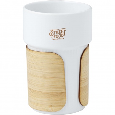 Logotrade advertising product image of: Tumbler Fika 340 ml with bamboo sleeve