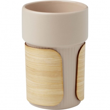 Logotrade promotional item picture of: Tumbler Fika 340 ml with bamboo sleeve