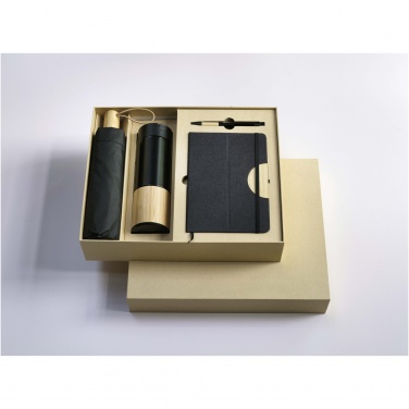 Logo trade promotional giveaways image of: Carmen A5 hard cover notebook and ballpoint pen gift set