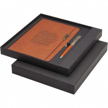 Logo trade promotional products picture of: Legato A5 notebook and rollerball pen set 