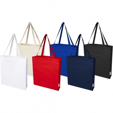 Logotrade advertising products photo of: Madras 140 g/m² GRS recycled cotton gusset tote bag
